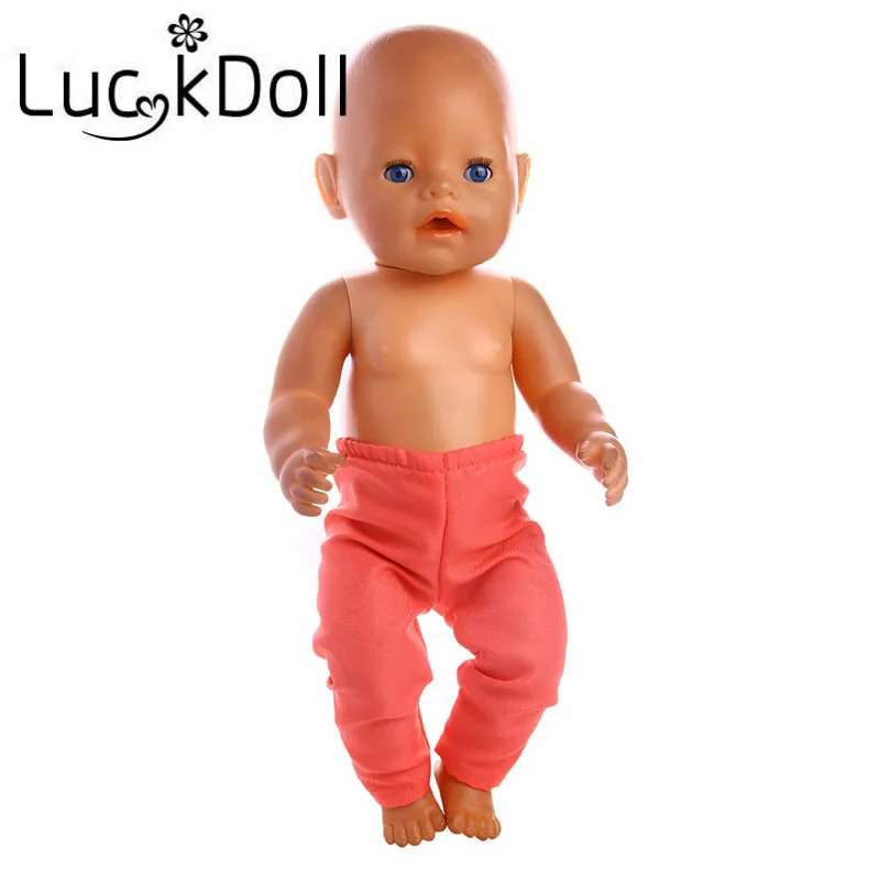 LUCKDOLL 4 Dokolenke Fit 18 Inch Ameriški 43 CM Baby Doll Obleke, Pribor,Dekle, Igrače,Generacije,Darilo za Rojstni dan