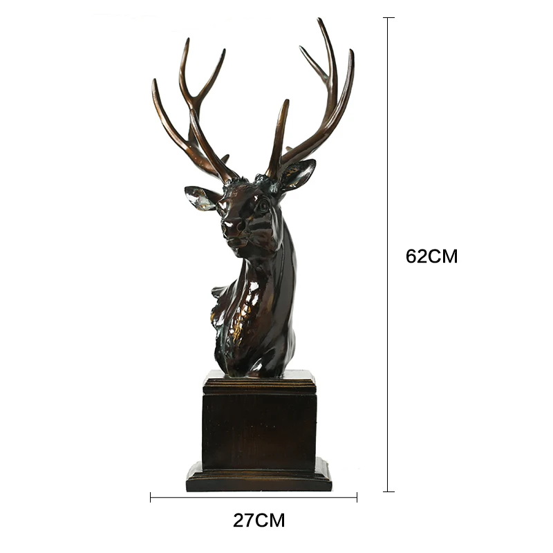 Jelena glavo Domov Oprema, nakit, okraski Evropskega visokega smolo jelena glavo okraski rogovja retro Dekor