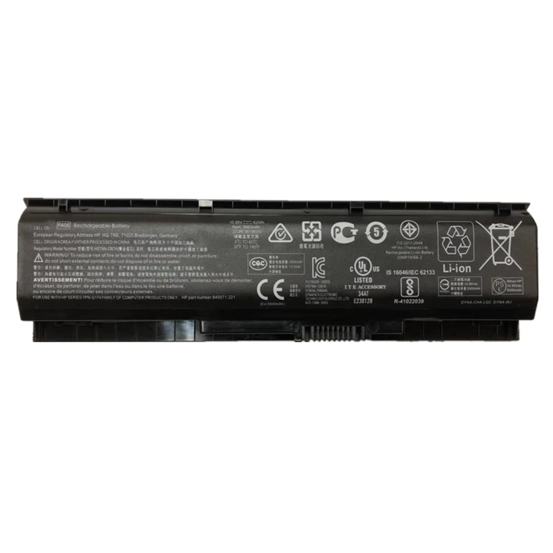 NOVO 10.95 V 62wh Original PA06 HSTNN-DB7K Laptop Baterija Za HP Znamenje 17 17-w 17-ab200 17t-ab00 Serije 849571-221 849571-251