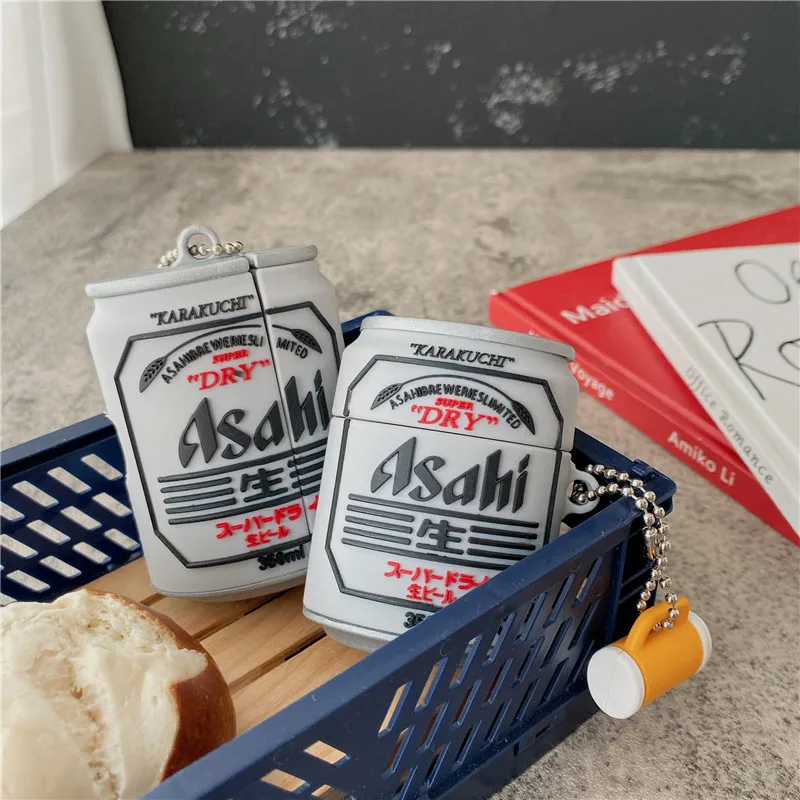 Blagovne znamke Asahi pivo Za AirPods 1 2 3 Pro brezplačno polje mehka silikonska Brezžična tehnologija bluetooth Slušalke zaščito kritje coque Dodatki