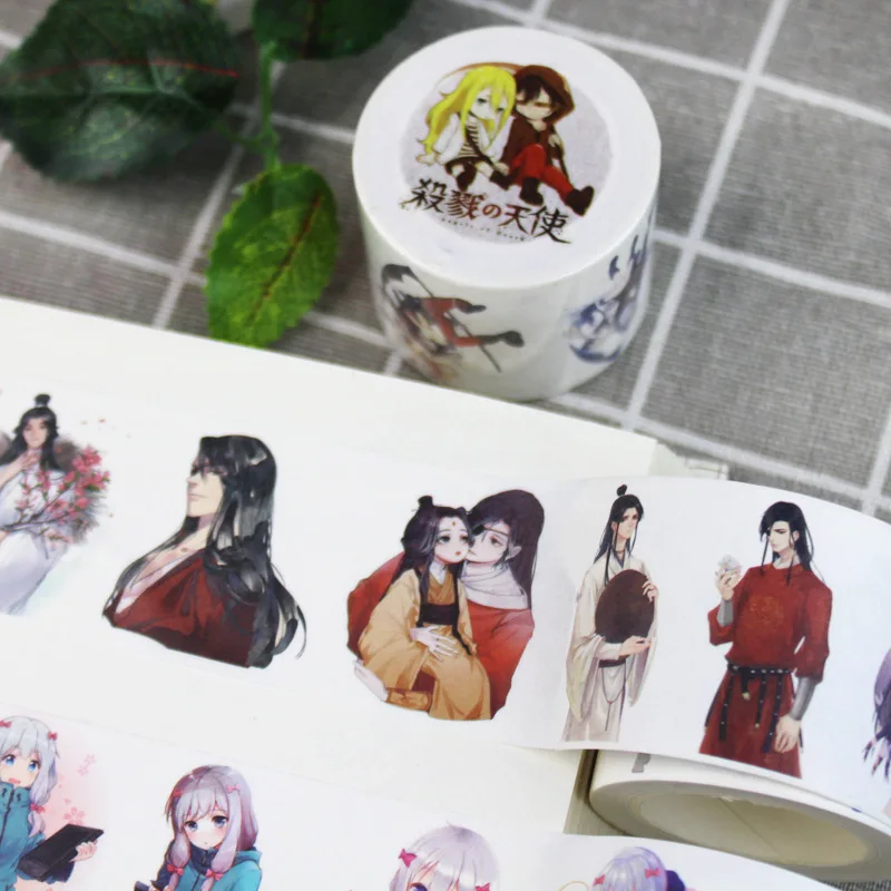 4 cm*5m Kitajski Anime Seriji Igra Washi Tape Lepilni Trak, DIY Dekorativni Scrapbooking Nalepke Nalepka