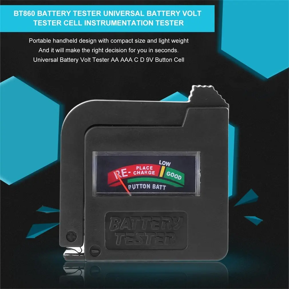 Digitalni Tester za Baterije Natančno Baterije Volt Checker AA AAA CD 9V Gumb Celic Baterije Naprave za Merjenje