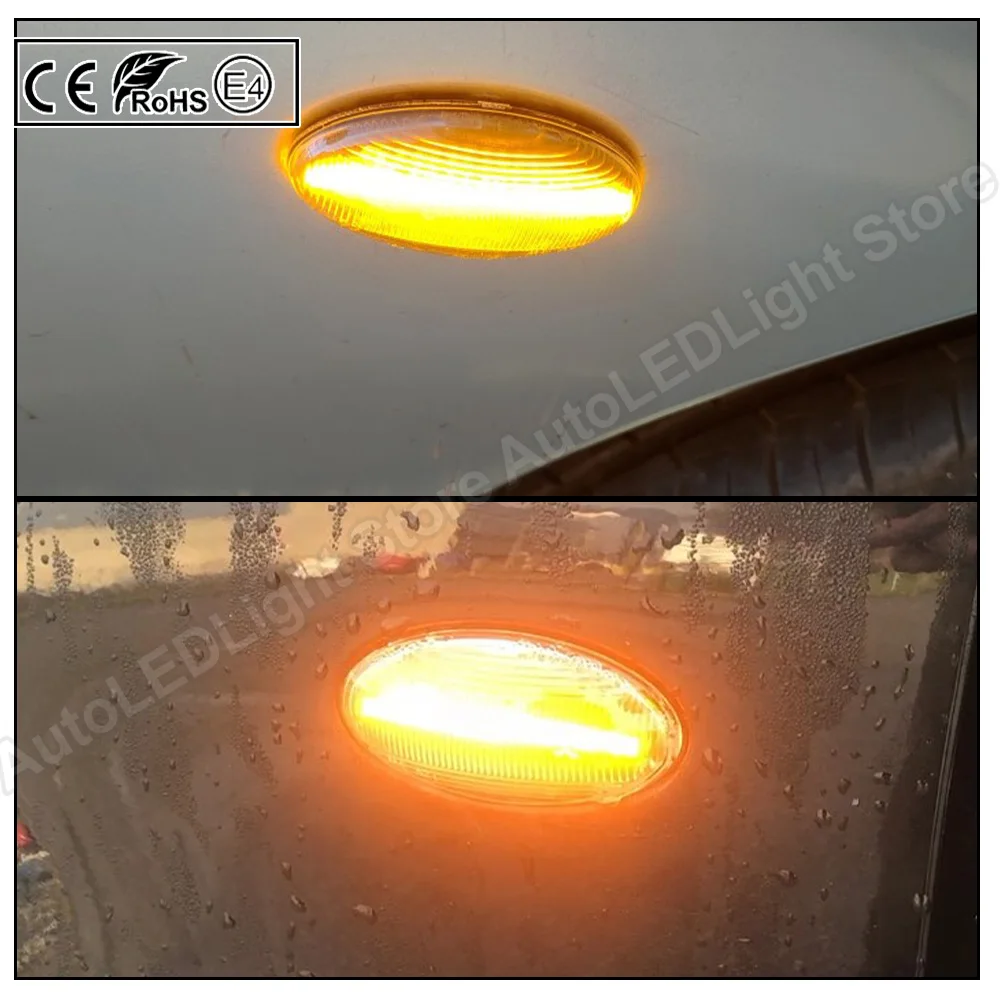 2Pcs Dynamic LED Strani Marker Svetlobe Vključite Opozorilne luči Za Opel Vauxhall Vectra B Mk1 1995 1996 1997 1998 1999 2000 2001 2002 2003