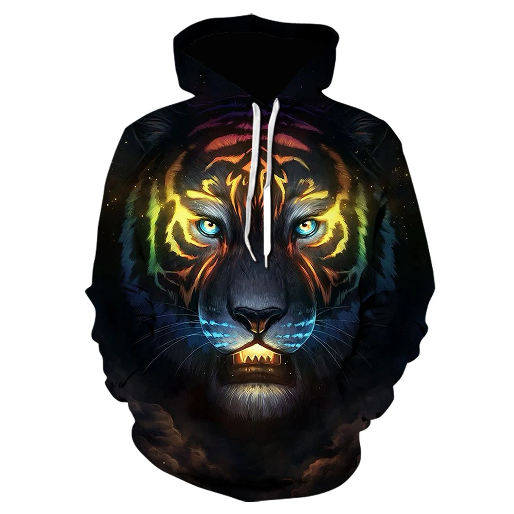 2020 novo 3d moški pulover tiger priložnostne majhnosti fantje in dekleta puloverju hoodie