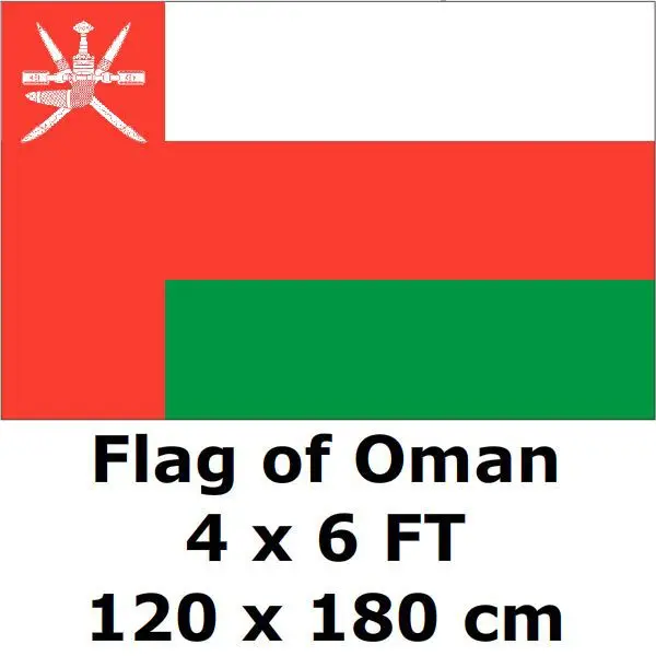 Oman Zastavo, 120 x 180 cm 100D Poliester Velika Velika Omanski Zastavami In Transparenti Nacionalno Zastavo Države, Banner