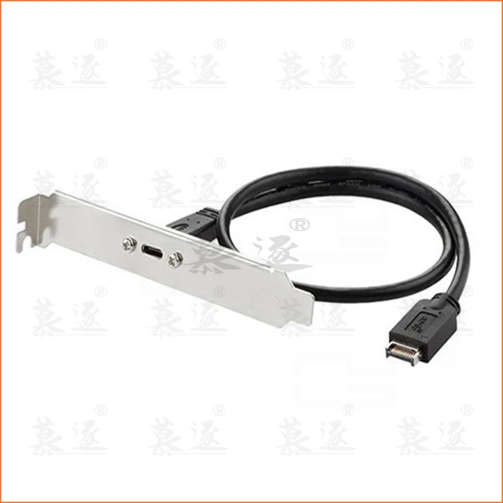 0,4 M USB 3.1 Prednji Panel Header za USB-C Tip-C Ženski Podaljšek 40 cm z Panel Mount Globina 40 cm