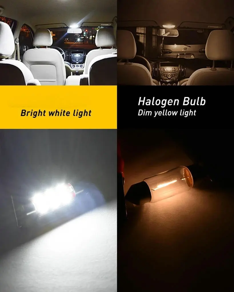 LED Notranjosti Avtomobila Luči Za Bmw e36 3 Touring Notranje zadeve zadaj prtljažnik, škatle za rokavice make-up ogledalo razsvetljave brez napak