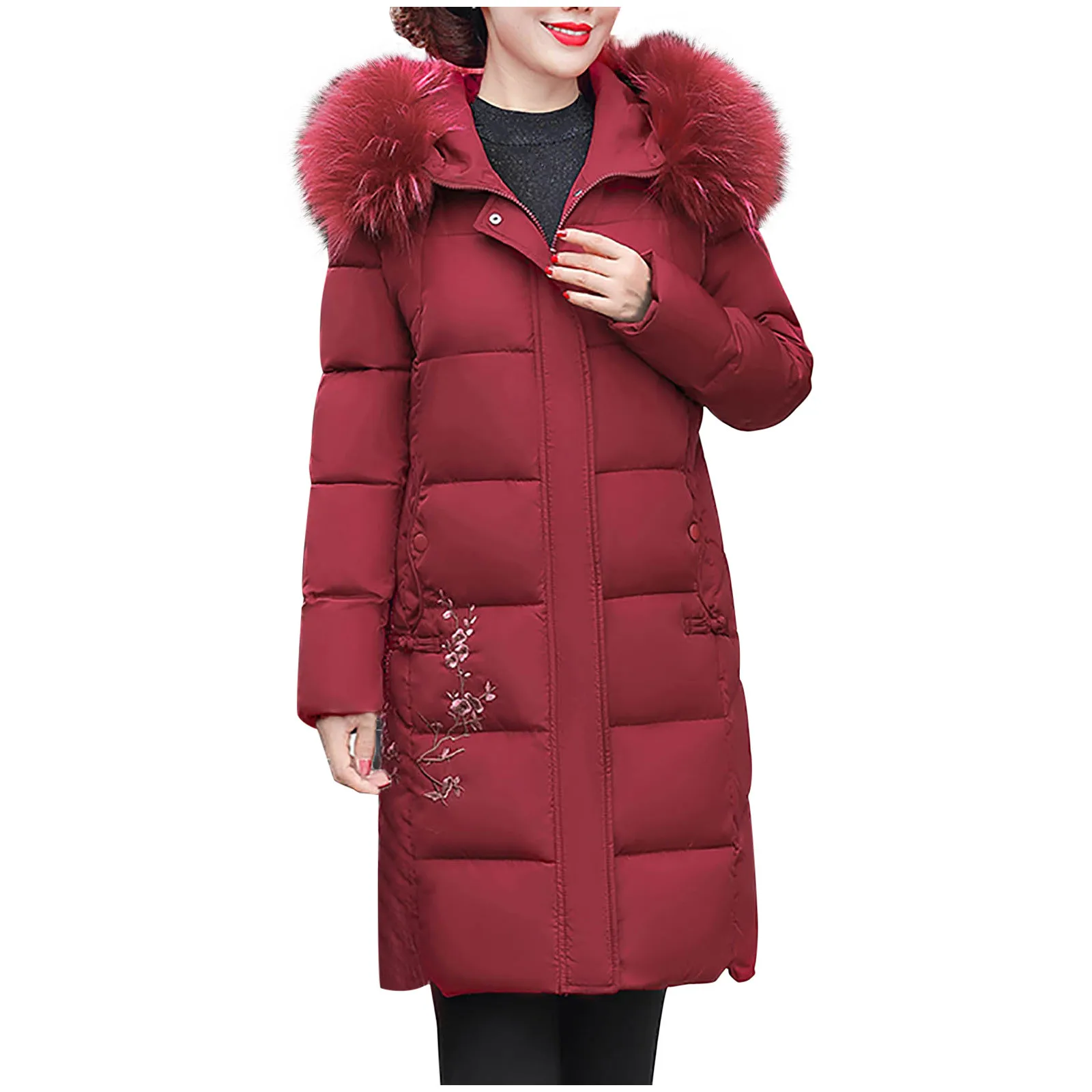 Ženske Zimske Plus Velikost Mid-Dolžina Slim Oblazinjeni Matere, Bombaž Plašč Ženski oblačila 2020 Elegantna Ženska Pozimi Toplo Coats