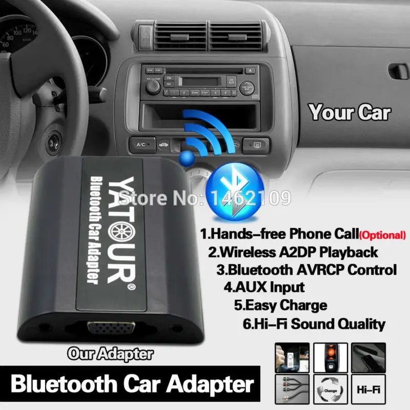 Yatour Bluetooth Avto Adapter Digitalni Glasbeni CD Changer RD4 Priključek Za Citroen Synergie DS3/DS4 C2 C3 C4 C5 C6 C8 Radii