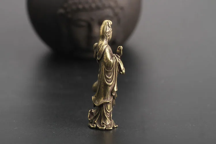 GuanShiYin Bodhisattva kip bronasto organ za varstvo obesek obesek