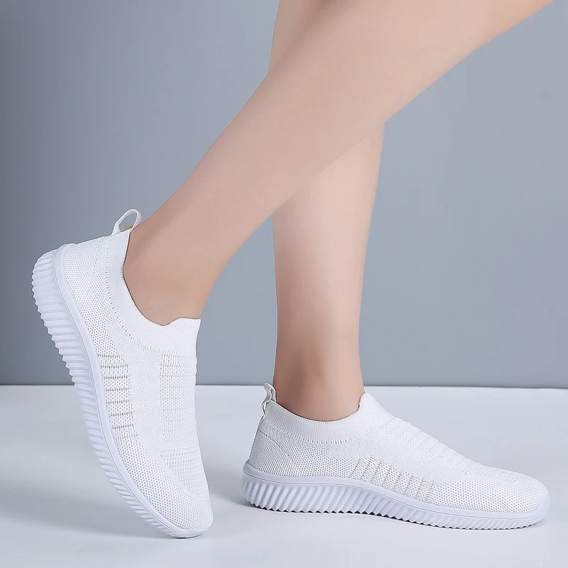 2019 Novo Blancos Design Čevlji za Ženske Slip za Udobno Očesa Sport Čevlji Prostem Hojo, Tek Nogavice, Copati