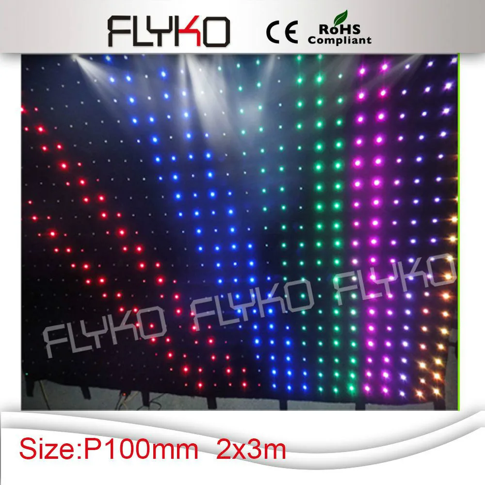 LED video fazi zavese video RGB barvno mehko led zaslon