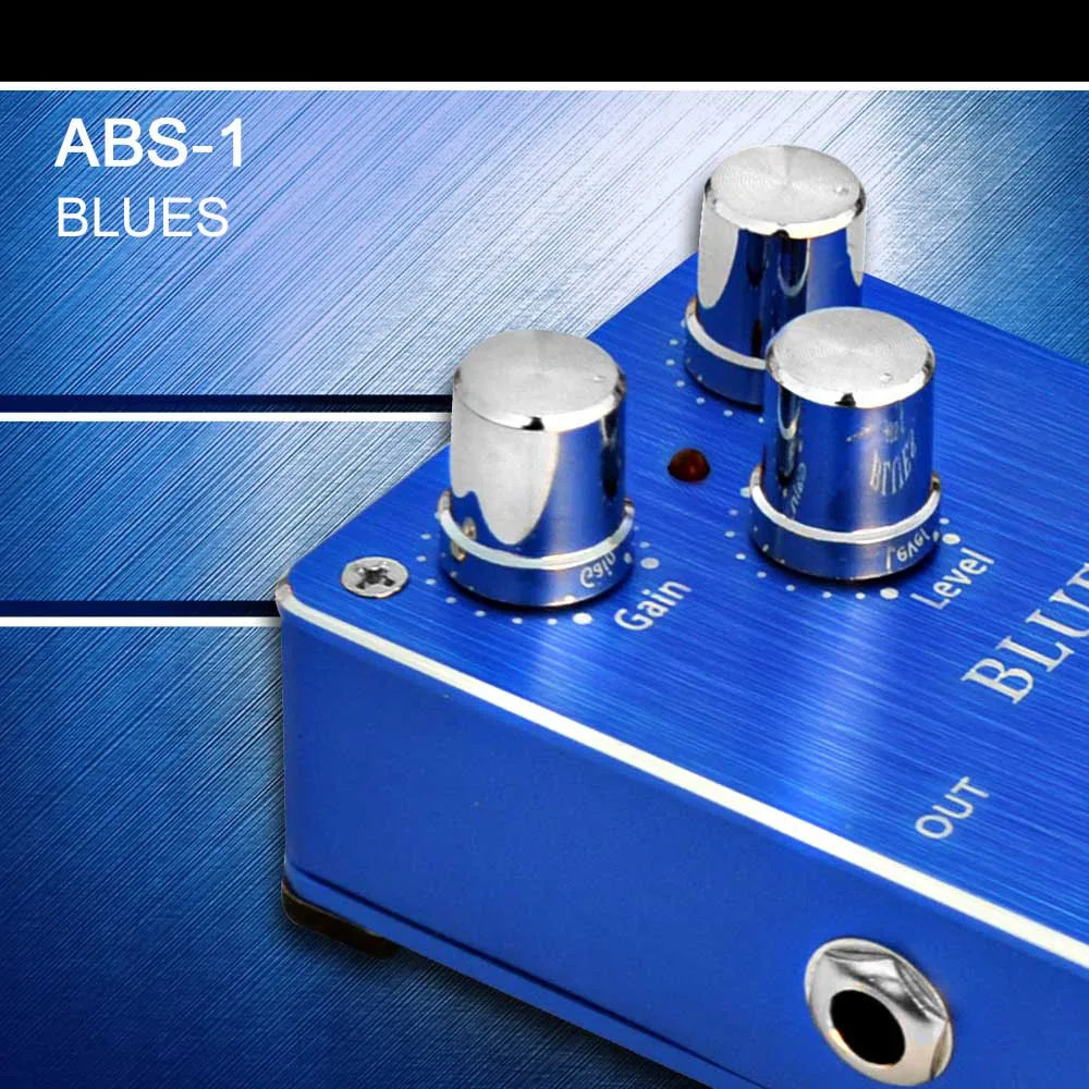 Aroma ABS-1 Blues Izkrivljanje Električna Kitara Učinek Pedal Aluminij Zlitine Stanovanj True Bypass