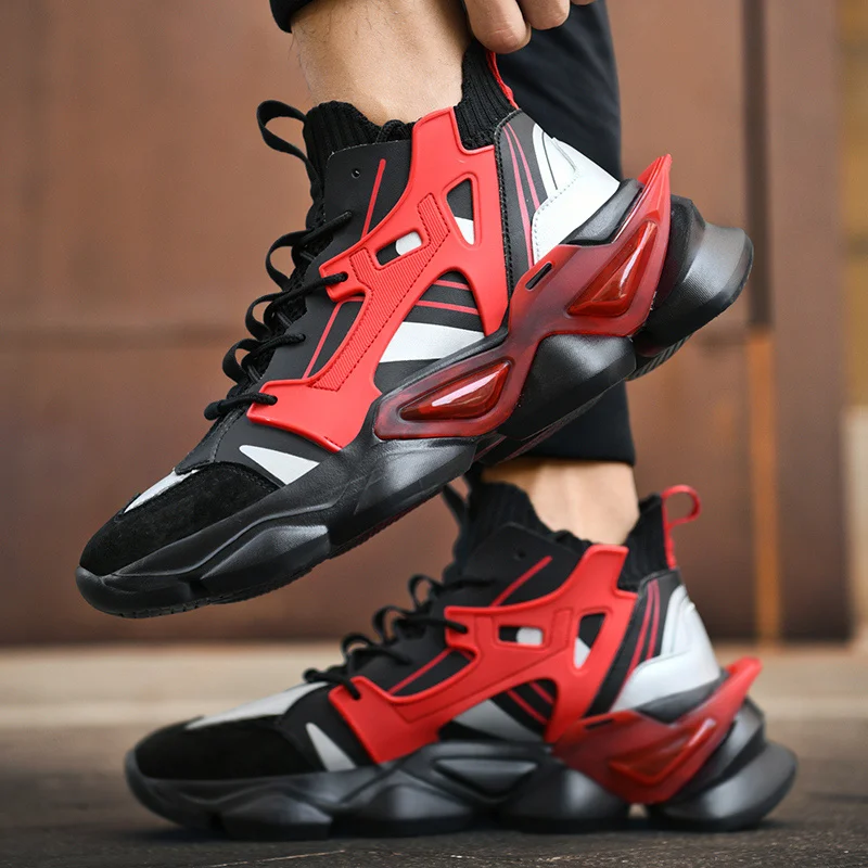 Moški tekaški športni copati nove športne čevlje šport priložnostne čevlji dihanje odporne na obrabo šok absorpcije čevlje za na prostem Zapatillas