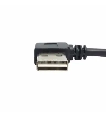 USB 2.0 A Moški-Ženska pod Kotom 90 Podaljšek Adapter kabel USB2.0 moški ženske desno/levo/ Črna kabel kabel