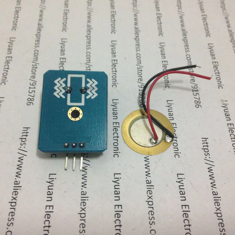 2pcs Keramični senzor za električni udar / elektronskih gradnikov vibracije senzor / analogni izhodni modul