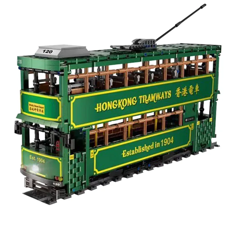 MOUD KRALJ APP RC 1904 Hong Kong Tramvaj double decker avtobus gradnike Sestavljamo Igrače Božična Darila KB120