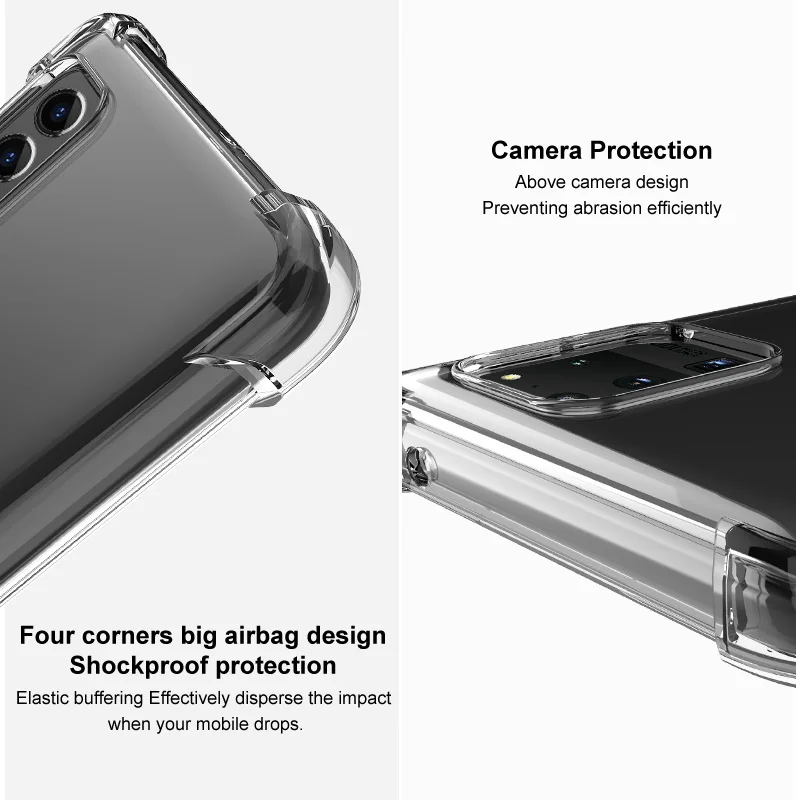Poco X3 NFC Crystal Case IMAK Soft TPU Transparent Back Panel for Xiaomi Poco X3 Case Poco X 3 3X X3NFC Back Cover Shockproof