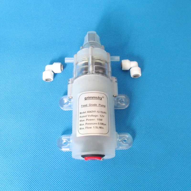 1,5 L/Min 12v DC 15W zelo tih vodo, čistilec vodni filter sistem hrana razred booster črpalka dc