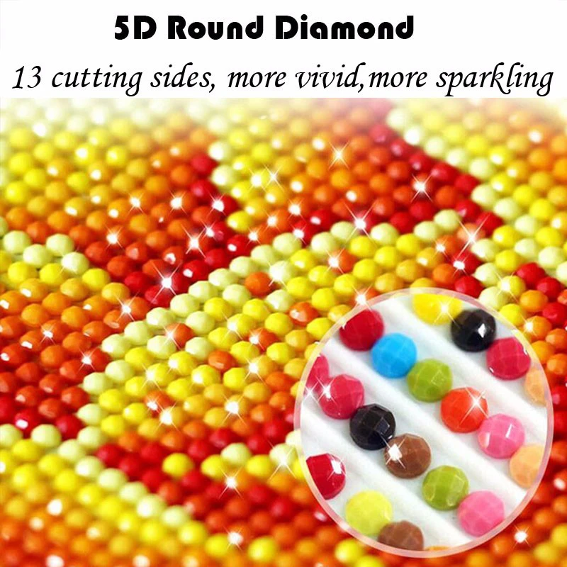 5pcs, nova moda 5D diamond slikarstvo jadrnico in morje, diy diamond vzorec Kompleti za kvadratni diamond vezenje okrasnih