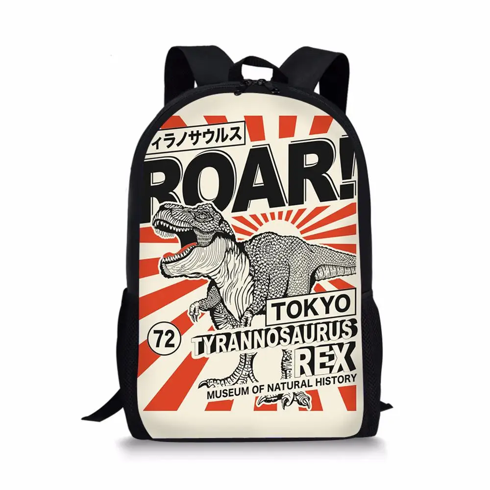 Prilagodljiv dečke schoolbags, ki se uporablja za šolo živali dinozaver natisnjeni schoolbags, otrok schoolbags, najstnike' šolska torba