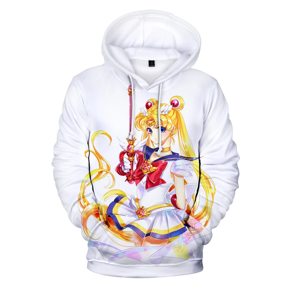 Sailor Moon 3D Hoodies Majica Ženske, Moške, Nove Modne Anime Priložnostne 3D Majica s Kapuco Sailor Moon Hooded dekle Vrhovi