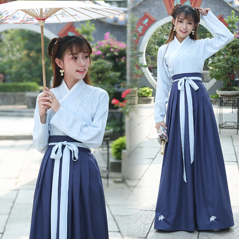 Nov Prihod Hanfu Narodna Noša Starodavne Kitajske Tradicionalne Cosplay Kitajski Folk Dance Obleko Lady Tang Dinastije Fazi Obleko