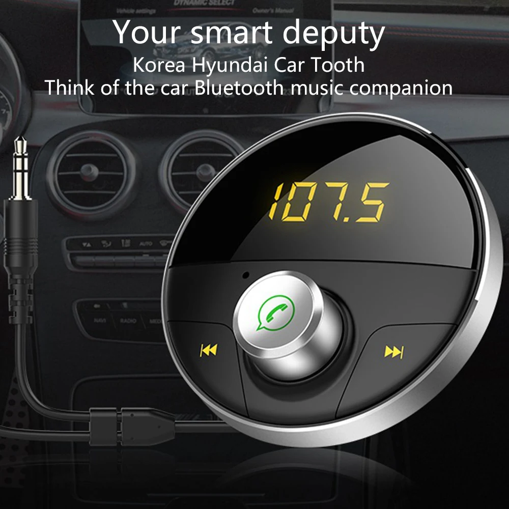 UKV-Oddajnik Avtomobilski Prostoročni Brezžični Bluetooth MP3 AUX avdio TF kartice za predvajanje Pametnih MP3 Predvajalnik Auto Avto USB Adapter