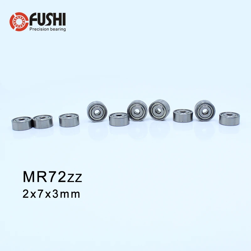 MR72ZZ Nosijo ABEC-1 (10PCS) 2*7*3 mm Mini MR72 ZZ Kroglični Ležaji WML2007 ZZX R-720ZZ Y03