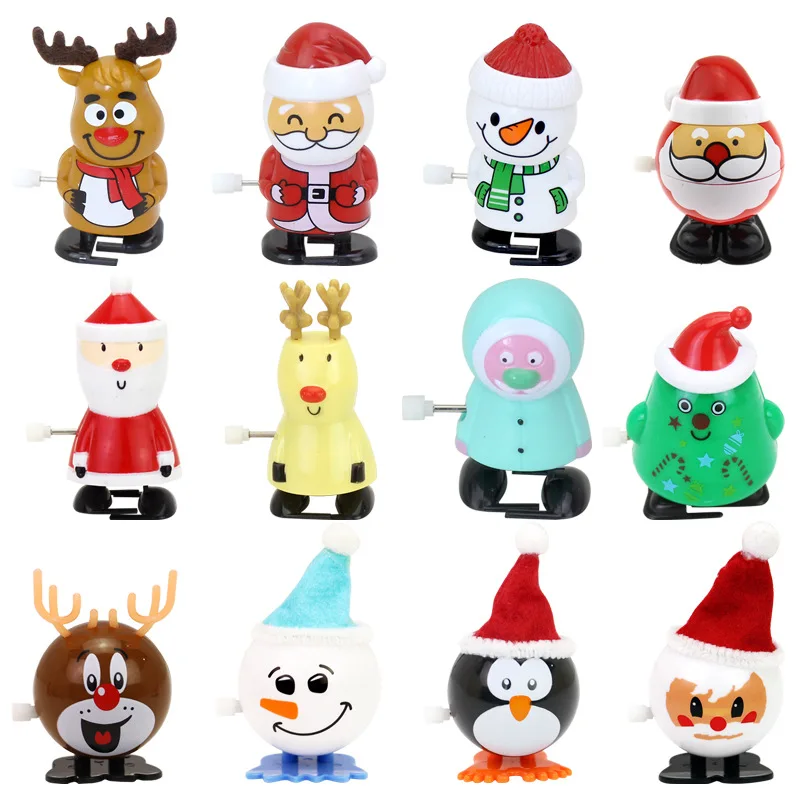 12PCS Peklenska Božič Igrače Otrok igri Smešno Mini Igrača Santa Claus/Snežak/po maslu Igrače po maslu Otroke, Igrače, Darila