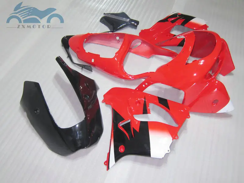 Po meri oklep kompleti za Kawasaki Ninja fairings kit ZX9R 1998 1999 ZX9R 98 99 ABS plastika rdeča črna cestne dirke bodyworks