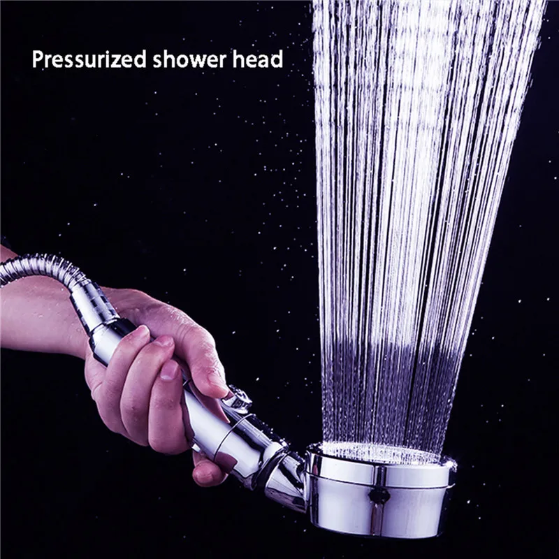 3 Spray Načini Tuš Glavo Visokim Tlakom za Varčevanje z Vodo Ročni Tuš Brizgalke za Kopalnico