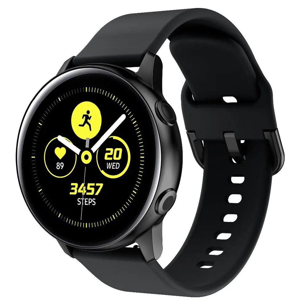 Silikonski Original šport gledam band Za Galaxy watch aktivno pametno gledati Za Samsung Galaxy watch Zamenjava Nov trak 20/22 MM