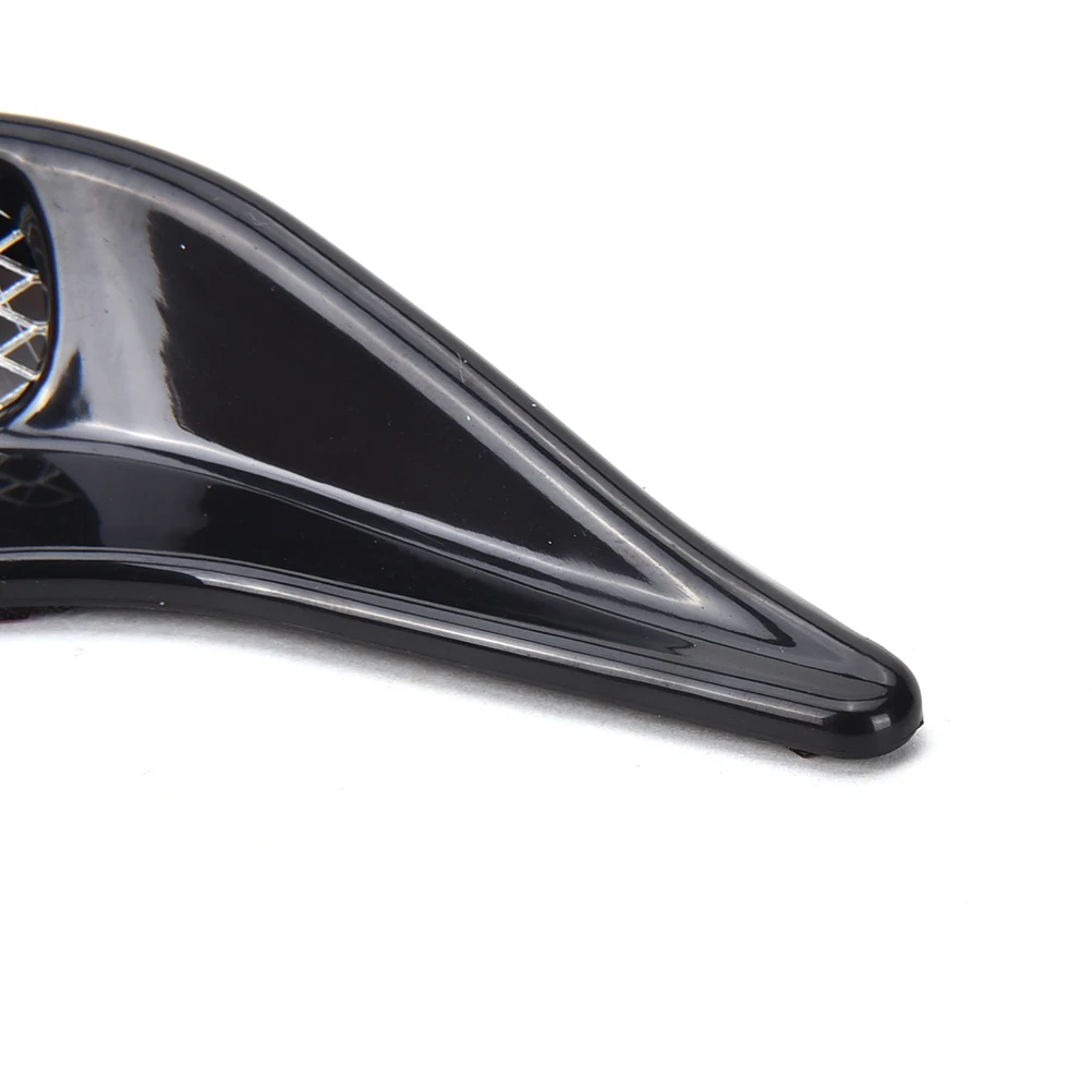 2pcs Avto Auto Strani Prezračevalni Pretok Zraka Fender Vnos Nalepke Avto Simulacije Stranski Zračniki Dekorativni Silver,Črne barve