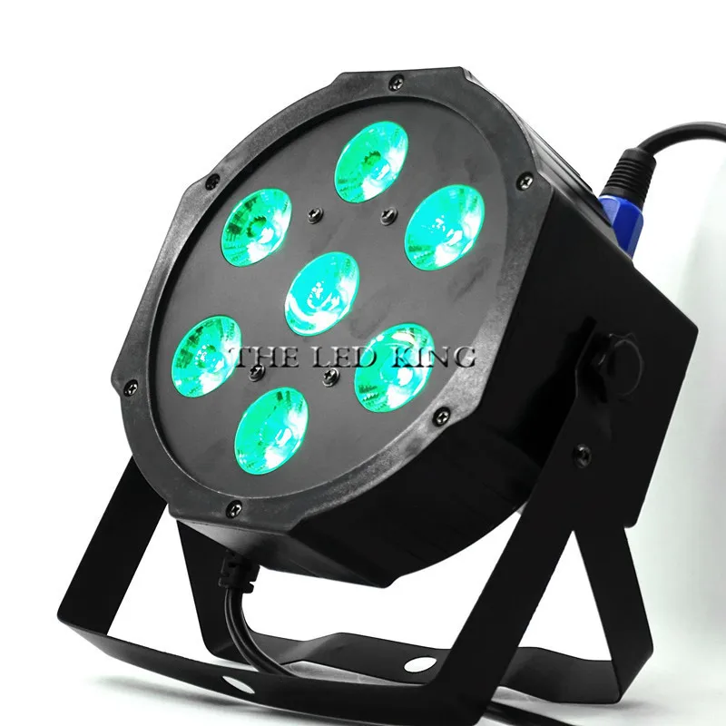 Daljinsko LED Stopnji Svetlobe Učinek 7x12W Ravno Par RGBW 4in1 DMX512 DJ Disco Lučka KTV Bar Stranka Osvetlitev Svetlobni Projektor Dmx Pozornosti