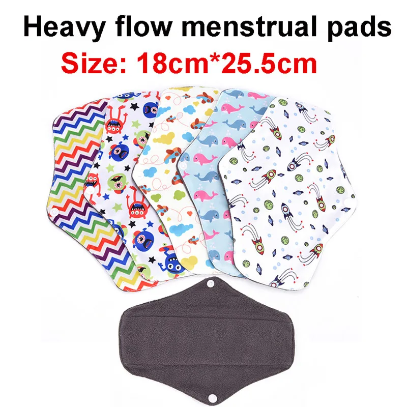 1pcs Risanka Moda za Ženske spodnje Hlačke za enkratno uporabo Bambusa Krpo Stroj Menstrualne Pad Harajuku Mama Sanitarne Brisačo Pad