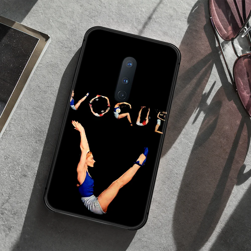 Modni trend revije VOGUE Telefon Primeru Zajema Trup Za 1+ Oneplus 5T 6 6T 7 8 7T 8T Pro black Celice Zelo Nepremočljiva Moda