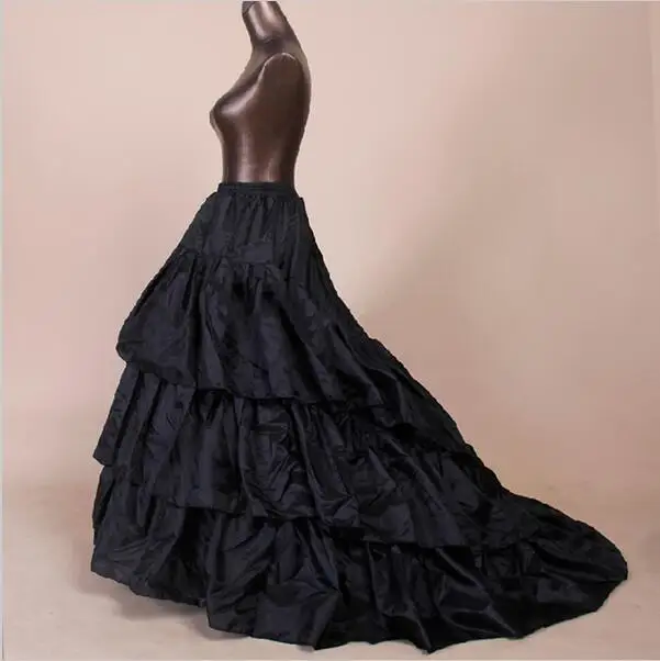 Nov Prihod Belo Črno Žogo obleke Petticoat 2021 Poceni poročni dodatki jupon Rockabilly underskirt vestidos largos