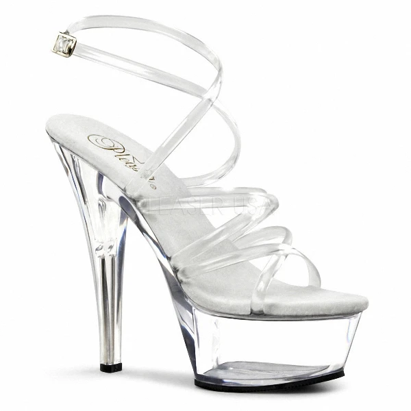 15 cm ultra visokih petah seksi sandali platformo kristalno čevlji nevesta poročni čevlji