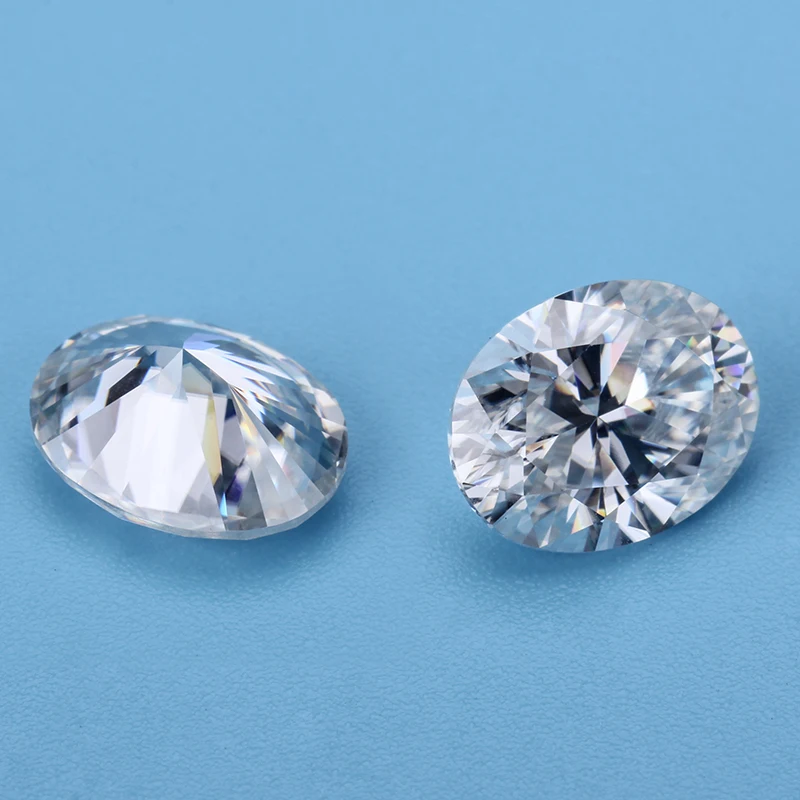 Bela barva EF VVS moissanites diamondts 7*9 mm zdrobljenega Ledu ovalne moissanites svoboden draguljev kamni za nakit, izdelava