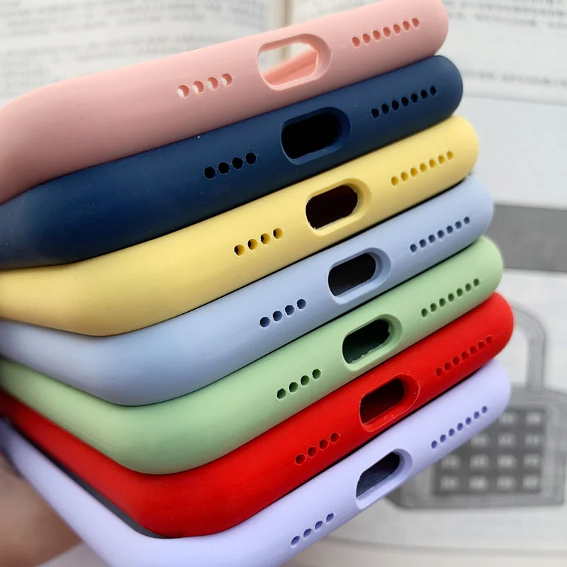 Original Tekoče Silikona Primeru Telefon Za Huawei Honor V30 Igrajo 4T 4 Pro V20 V9 V10 Play3 Primeru, Mehka, Barva Zaščitni Lupini