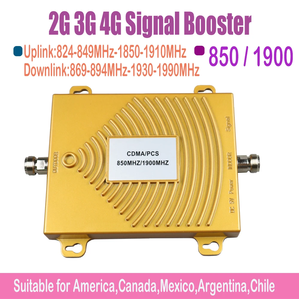 ZQTMAX 2G 3G 4G repetitorja gsm Mobilni Telefon Signal Booster LTE 850 1900 Mobilnega Signala Ojačevalnika z Anteno Home Office
