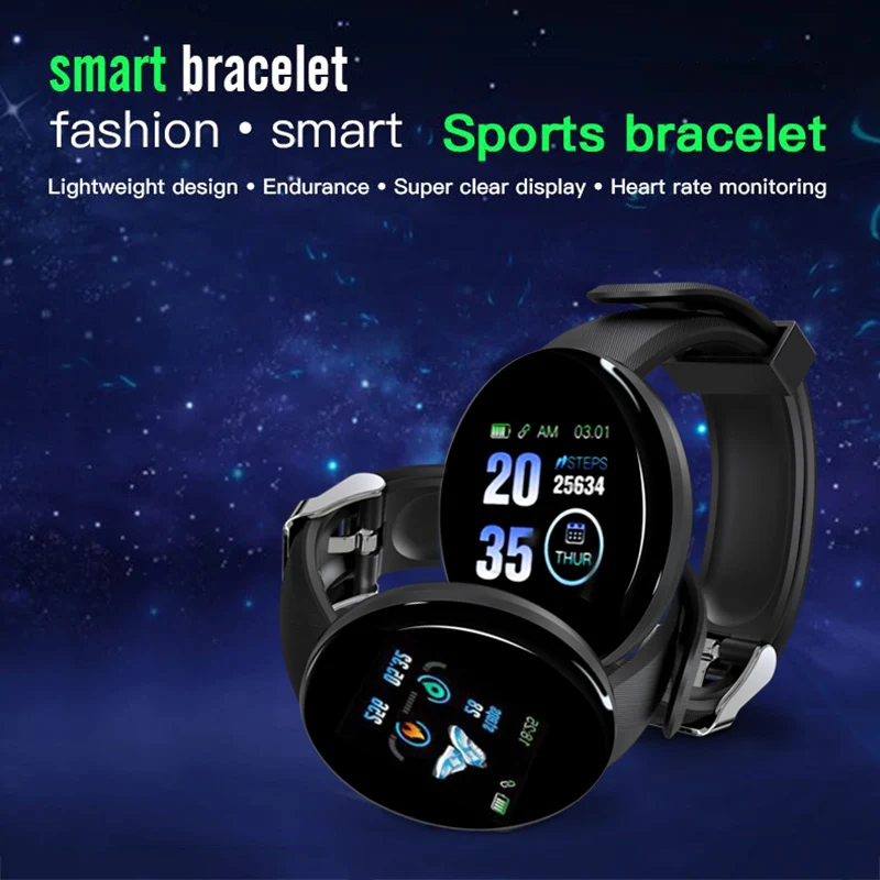 Smart Barvni Zaslon Watch Srčni utrip, Krvni Tlak, Zdravje, Fitnes Skladbo Šport Manšeta Unisex ALS88