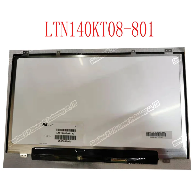 Resnično NOVO LTN140KT08-801 Prenosnik lcd led zaslon 14.0