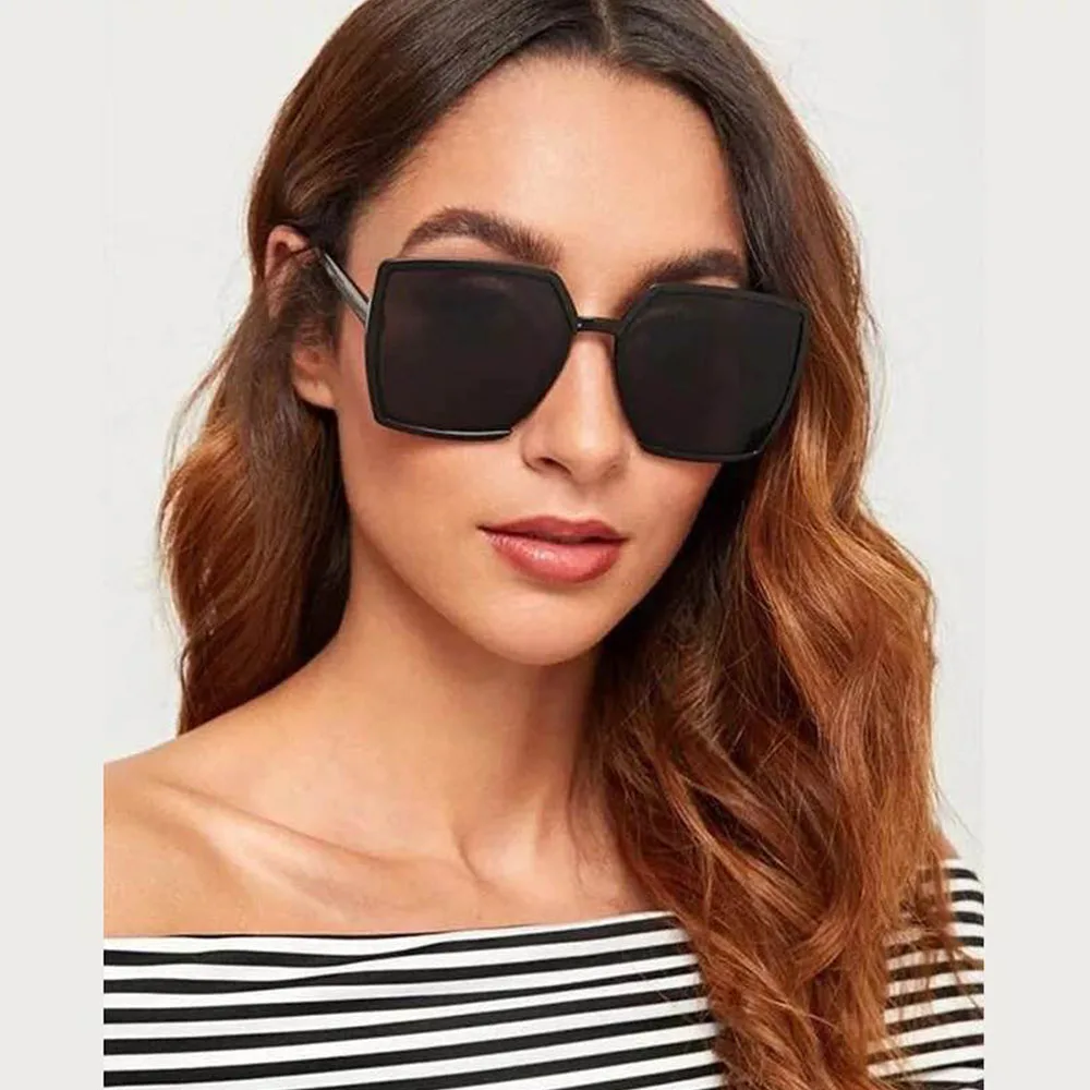 Vintage Oversize Kvadratnih Sončna Očala Ženske Luksuzne Blagovne Znamke Velik Okvir Ženske Sončna Očala Črna Moda Gradient Ženska Očala Oculos