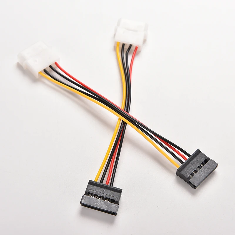 2pcs/lot 4 Pin IDE Molex-do 15-Pin Serijski ATA SATA HDD Trdi Disk za izmenični Tok in Kable