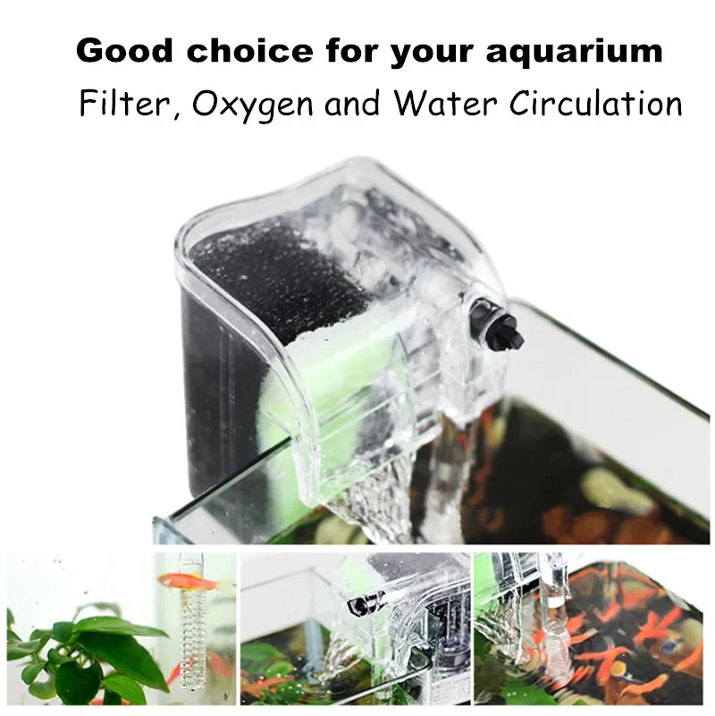 3W Visi Zunanje Akvarij Filtriranje Vode Kisika obtočne Črpalke 3 v 1 Fish Tank Akvarij Slap Filter Črpalka