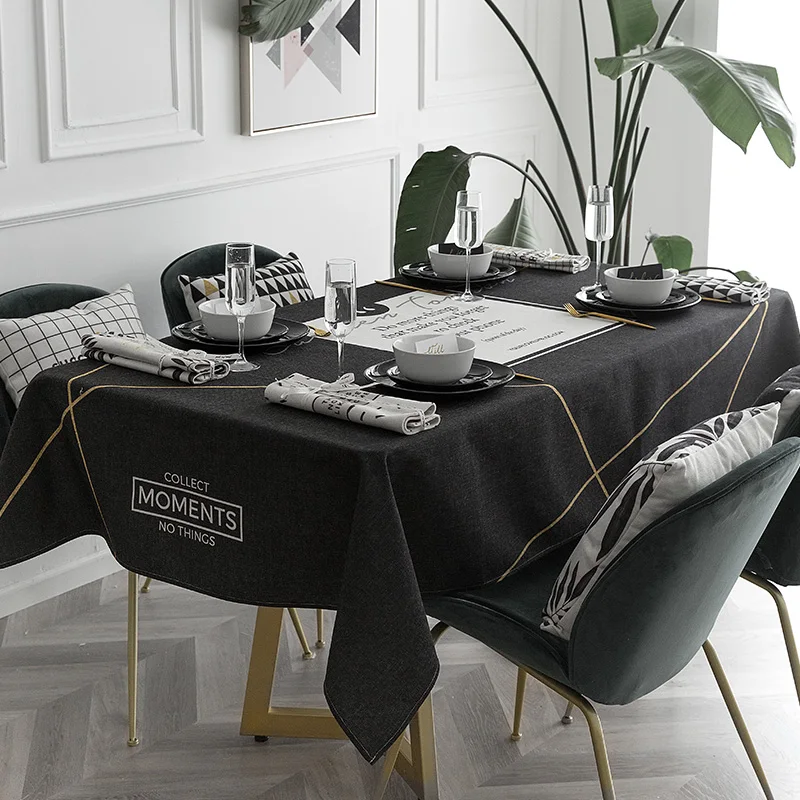 Sodobna prtom pravokotnik dnevna soba, jedilna miza krpo sodobni aparat za namizni prt