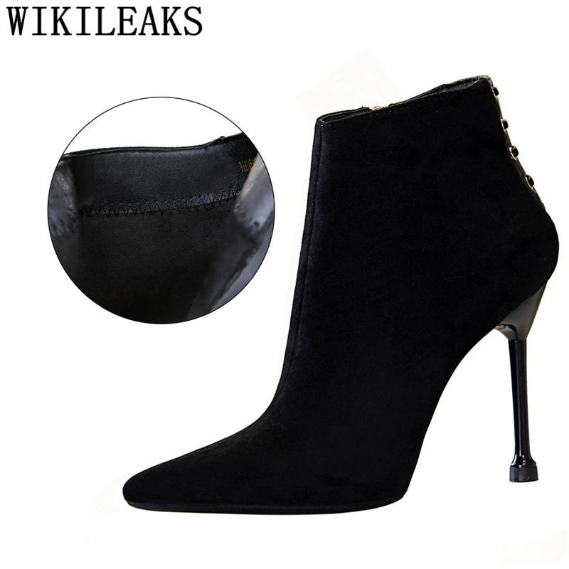 Visoke pete škornji škornji za ženske črni čevlji modni čevlji ženska jeseni ženske chaussures femmes automne hiver bottes femme