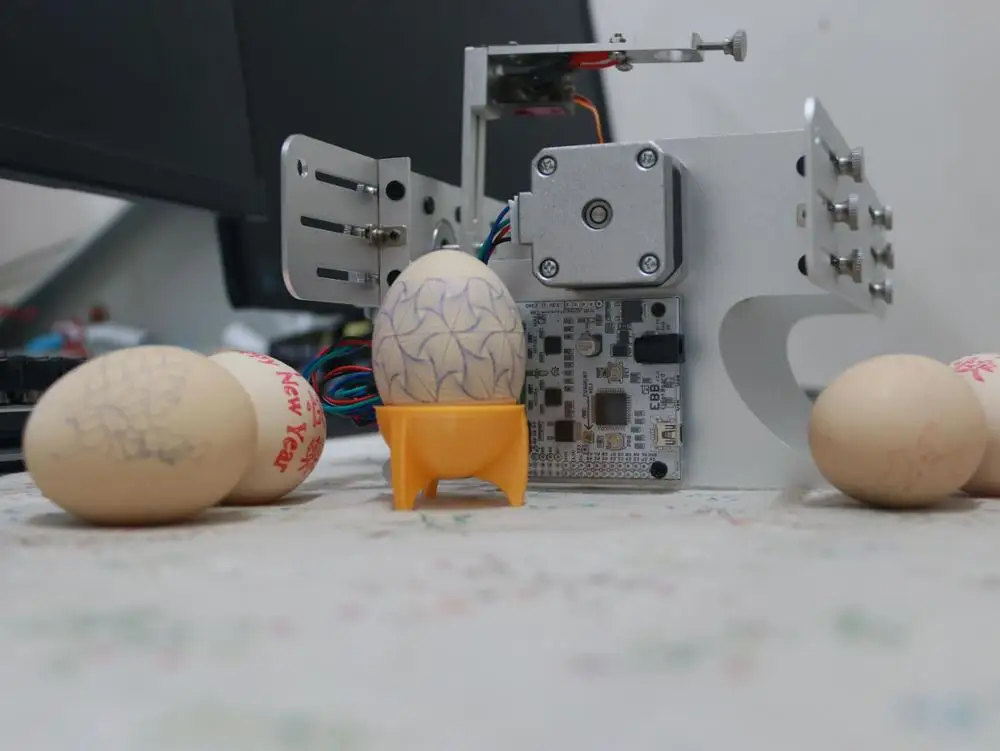 Otrok je dar, kovinski Sphereobot eggbot za risanje na jajce in žogo Srebrne Barve Ne Asembled